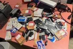 Tang vật của vụ án. (Ảnh: TTXVN phát) 