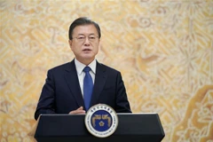 Tổng thống Hàn Quốc Moon Jae-in. (Nguồn: Yonhap/TTXVN) 