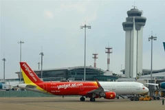 Máy bay của VietjetAir. (Ảnh: Ngọc Hà/TTXVN) 