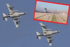 Trong ngày 9/10, hai chiếc máy bay quân sự của Nga gặp trục trặc ở tỉnh Rostov. (Nguồn: EPA/PAP/Telegram) 