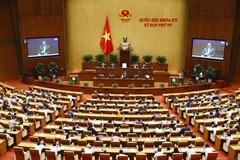 Thủ tướng Phạm Minh Chính trả lời chất vấn của đại biểu Quốc hội. (Ảnh: Doãn Tấn/TTXVN) 