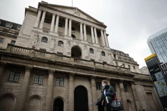 Trụ sở Ngân hàng Trung ương Anh ở London. (Ảnh: AFP/TTXVN)