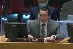 Đại sứ Phạm Hải Anh, Phó Trưởng phái đoàn Việt Nam tại Liên hợp quốc. (Ảnh: Hữu Thanh/TTXVN) 