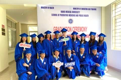 Các học viên tốt nghiệp trong đợt này. (Nguồn: Vietnam+) 