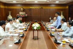 Quang cảnh buổi làm việc. (Ảnh: Quốc Dũng/TTXVN) 