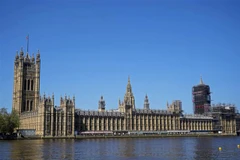 Tòa nhà Quốc hội Anh ở thủ đô London ngày 20/4/2020. (Nguồn: AFP/TTXVN) 
