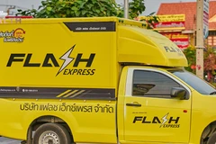 Xe giao hàng của Flash Express. (Nguồn: Thestandard)