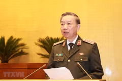 Bộ trưởng Bộ Công an Tô Lâm. (Ảnh: Doãn Tấn/TTXVN) 