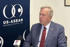 Chủ tịch Hội đồng kinh doanh Mỹ-ASEAN, cựu Đại sứ Mỹ tại Việt Nam Ted Osius. (Ảnh: Hồng Nguyên/TTXVN)