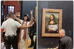[Video] Kiệt tác Mona Lisa bị phá hoại ở bảo tàng Louvre