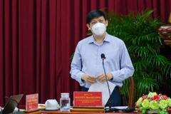 Ngày 31/7/2021, đoàn công tác của Bộ Y tế do Bộ trưởng Nguyễn Thanh Long làm trưởng đoàn đến làm việc với Thành ủy, Ủy ban Nhân dân thành phố Cần Thơ về công tác phòng, chống dịch COVID-19 trên địa bàn thành phố. (Ảnh: TTXVN phát) 