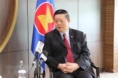 Tổng Thư ký ASEAN Kao Kim Hourn. (Ảnh: Hữu Chiến/TTXVN)