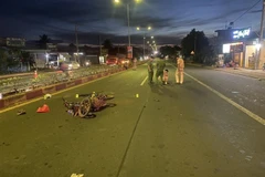 Hiện trường vụ tai nạn. (Ảnh: Đậu Tất Thành/TTXVN)