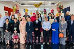 Các đại biểu tham dự hội thảo tổ chức tại Đại sứ quán Việt Nam tại Brunei. (Ảnh: TTXVN phát)
