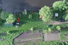 Hiện trường vụ việc nhìn từ trên cao. (Nguồn: Facebook) 