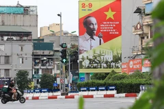 Đường phố Hà Nội trong ngày Quốc khánh. (Nguồn: TTXVN) 