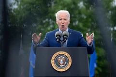 Tổng thống Mỹ Joe Biden phát biểu tại thành phố Duluth, bang Georgia, ngày 29/4/2021. (Nguồn: AFP/TTXVN) 