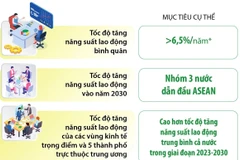 Phấn đấu nằm trong nhóm dẫn đầu ASEAN về tăng năng suất lao động