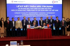 Quang cảnh lễ ký. (Ảnh: Ngọc Hà/TTXVN) 