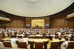 Quang cảnh một phiên họp của Kỳ họp thứ 9, Quốc hội khóa XIV. (Ảnh: Văn Điệp/TTXVN) 