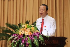 Chủ tịch Hội đồng Nhân dân tỉnh Bắc Ninh Nguyễn Quốc Chung. (Ảnh: Thanh Thương/TTXVN) 