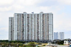 Khu cao tầng Jamona Apatment (Quận 7, Thành phố Hồ Chí Minh) được xem là dự án xã hội có quy mô lớn nhất Nam Sài Gòn. (Ảnh: Hồng Đạt/TTXVN)