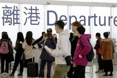 Khách du lịch đến tham quan trong tháng 11/2019 đã giảm 55,9% so với cùng kỳ năm ngoái. (Nguồn: Kyodo/TTXVN) 