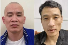 Trương Tuấn Dũng và Nguyễn Thái Thành tại cơ quan công an. (Nguồn: nld.com.vn) 