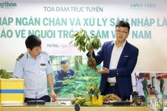 Ông Trần Đức An, Giám đốc Điều hành Công ty Cổ phần Sâm Ngọc Linh Tu Mơ Rông Kon Tum, chia sẻ về nhận diện sâm trong nước và các loại sâm không rõ nguồn gốc xuất xứ. (Nguồn: Báo Nhân dân)