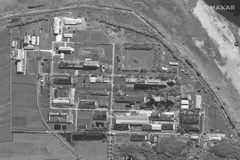 Toàn cảnh cơ sở nghiên cứu hạt nhân Yongbyon của Triều Tiên, ngày 1/9/2021. (Ảnh: AFP/TTXVN) 