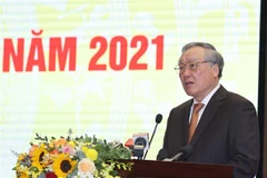 Ông Nguyễn Hòa Bình, Ủy viên Bộ Chính trị, Chánh án Tòa án Nhân dân Tối cao. (Ảnh: Thống Nhất/ TTXVN) 