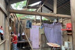 Do ảnh hưởng của rìa phía Nam rãnh áp thấp, trên địa bàn tỉnh Bắc Kạn xảy ra mưa dông kèm lốc sét, gió giật mạnh trên diện rộng. (Ảnh: TTXVN phát)