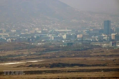 Quang cảnh khu công nghiệp chung liên Triều Kaesong tại thị trấn Kaesong, Triều Tiên. (Ảnh: AFP/TTXVN) 