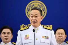 Thủ tướng Thái Lan Srettha Thavisin phát biểu tại cuộc họp ở Bangkok, ngày 5/9/2023. (Ảnh: AFP/TTXVN)
