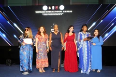 Giải thưởng Quốc tế Việt Nam nhằm tôn vinh những tổ chức cá nhân Việt Nam và nước ngoài có đóng góp xuất sắc cho cộng đồng. (Ảnh: Phong Hà/Vietnam+)