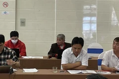 Đại diện Hội Chữ thập Đỏ các tỉnh, thành phố tham dự hội nghị. (Ảnh: Mai Trang/TTXVN) 