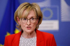 Ủy viên châu Âu phụ trách các dịch vụ tài chính, bà Mairead McGuinness. (Nguồn: EPA/Shutterstock) 