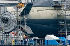 Tập đoàn ThyssenKrupp Marine Systems đứng đầu một nhóm đang phát triển mẫu tàu ngầm không người lái lớn nhất thế giới. (Nguồn: DPA)