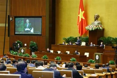 Chủ tịch Quốc hội phát biểu kết thúc chất vấn nhóm vấn đề thứ nhất thuộc lĩnh vực y tế. (Ảnh: Văn Điệp/TTXVN) 