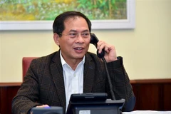Thứ trưởng Thường trực Bùi Thanh Sơn điện đàm với lãnh đạo Bộ Ngoại giao các nước. (Nguồn: TTXVN) 