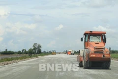 Tuyến Lộ Tẻ-Rạch Sỏi trong quá trình thi công. (Nguồn: Bnews/TTXVN) 