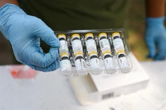 Vaccine JYNNEOS phòng bệnh đậu mùa khỉ, tại Los Angeles, California, Mỹ, ngày 9/8/2022. (Ảnh: AFP/TTXVN) 