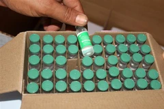 Vaccine Covishield do Ấn Độ sản xuất. (Ảnh: AFP/TTXVN) 