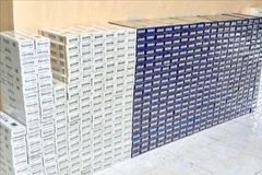 Long An: Phát hiện vụ vận chuyển thuốc lá lậu số lượng lớn