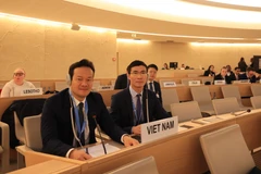 Đại sứ Mai Phan Dũng, Trưởng Phái đoàn Thường trực của Việt Nam tại Liên hợp quốc, phát biểu tại phiên họp. (Ảnh: Anh Hiển/Vietnam+)