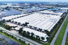 Khu công nghiệp Vĩnh Lộc 2 (huyện Bến Lức, tỉnh Long An). (Ảnh: Hồng Đạt/TTXVN)