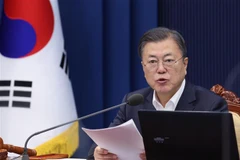 Tổng thống Hàn Quốc Moon Jae-in. (Ảnh: Yonhap/TTXVN) 