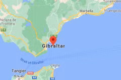 ​Vùng lãnh thổ Gibraltar. (Nguồn: Google Maps) 