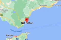 ​Vùng lãnh thổ Gibraltar. (Nguồn: Google Maps) 