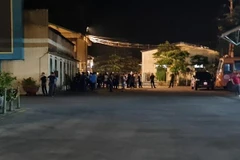 Khu vực Công ty Than Vàng Danh ( Thành phố Uông Bí) nơi xảy ra vụ tai nạn lao động khiến 4 người gặp nạn. (Ảnh: TTXVN phát)